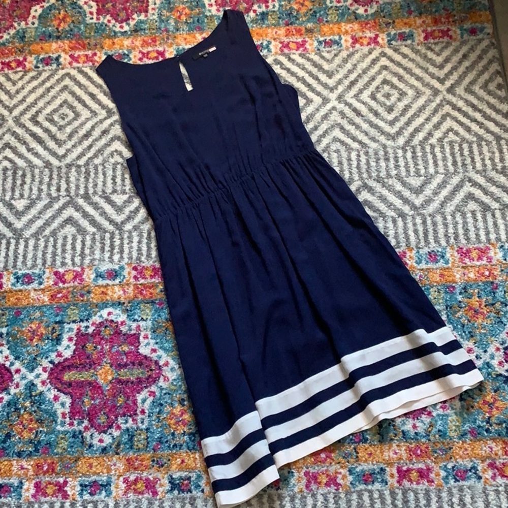 41 Hawthorn Preppy Navy & White Fit & Flare Dress